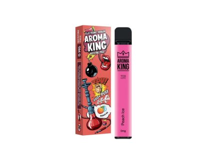 1710 aroma king hookah peach ice comic style