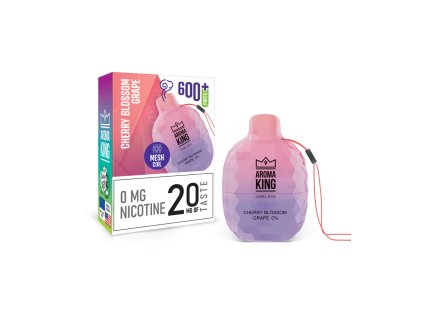 hookah jewel mini 600 cherry blossom grape jednorazowka