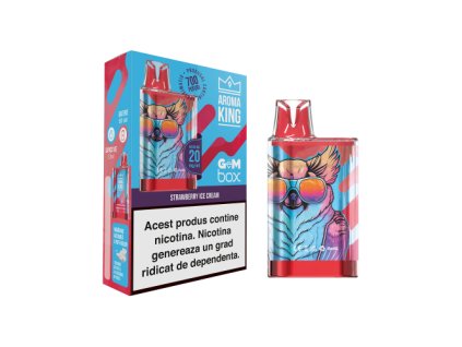 Strawberry Ice Cream GEM Box 20 mg RO mockup 500x500