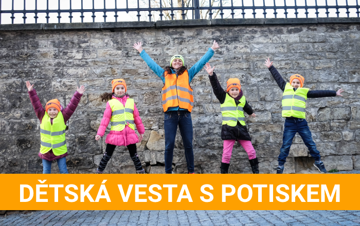 Dětská vesta s potiskem
