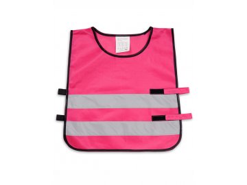 Dětská reflexní vesta - růžová 42x45cm