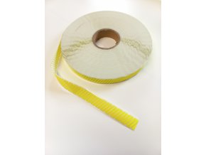 Reflexní šrafovaná nažehlovací  žlutá páska - 25mm