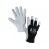 Kombinované rukavice TECHNIK ECO, černo-bílé, vel.8