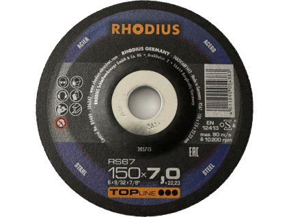 205715 | Schleifscheibe 150 x 7,0 x 22,23 mm, RS67