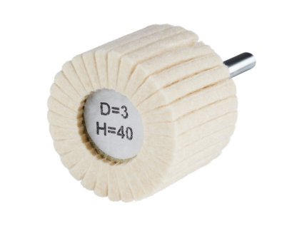 305382 | Leštiaci filcový vejár 40x30x6 mm, tvrdosť D3/H40, FLP