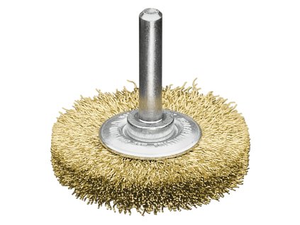 411542 | Rundbürste SRB mit 6 x 30 mm Schaft Drm 20 x 5 mm Messingdraht MES gewellt 0.20 mm