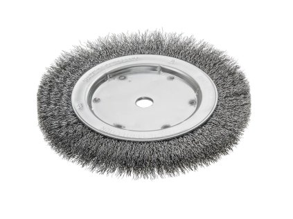 360141 | Einscheibenbürste RBE Drm 200 x 18-22 mm EBD 16 mm Rohr 100 mm Stahldraht STA gewellt 0.20 mm Bohrung 16 mm Besatzhöhe 31.5 mm