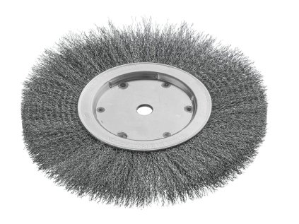 370161 | Einscheibenbürste RBE Drm 250 x 18-22 mm EBD 16 mm Rohr 100 mm Stahldraht STA gewellt 0.30 mm Bohrung 16 mm Besatzhöhe 56.5 mm
