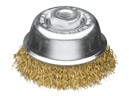 424567 | Topfbürste, Messingdraht gewellt 80 x M14, 0,30