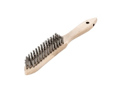 104451 | Handbürste 5 rhg. x 13/14 Stahldraht rostfrei ROF gewellt 0.20 mm