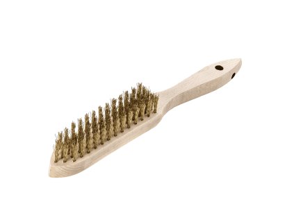 107651 | Handbürste 5 rhg. x 13/14 Messingdraht MES gewellt 0.35 mm