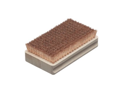 152811 | Handbürste S Holz Körper 120 x 70 x 22 mm 11 rhg. x 18 Bronzedraht BRO gewellt 0.08 mm