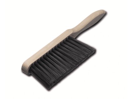 124801 | Handfeger Holz Körper 320 x 35 x 18 mm 4 rhg. PP schwarz glatt 0.40 mm Besatzhöhe 70 mm