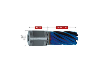 201312051 | Kernbohrer 51 mm, BLUE-LINE 30 Schaft WELDON 19