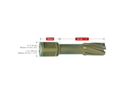 201316088 | Kernbohrer 88 mm, HARD-LINE 55 Schaft WELDON 32