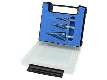 201466 | Set Stufenbohrer HSS-XE + BLUE-DUR beschichtet, 2 Schneiden