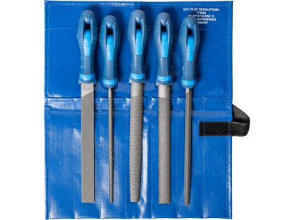 11800520 |  Werkstattfeilen/-raspel-Set 5-tlg. in Rolltasche 200mm für grobe Zerspanung, Schruppen