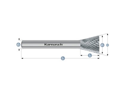 113096040 | N (WKN) - Winkel Frässtift HP-3 16,0x19x8-64/18° mm, unbeschichtet