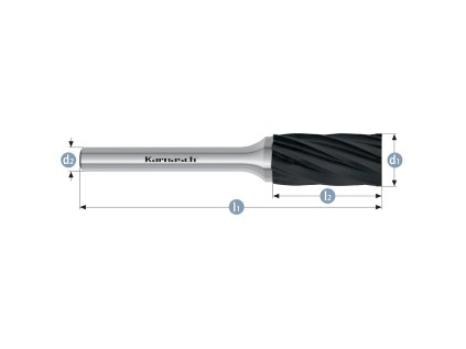 115005065 | A (ZYA) -Zylinder Frässtift ohne Stirnverzahnung HP-7 6,0x18x6-50 mm, beschichtet