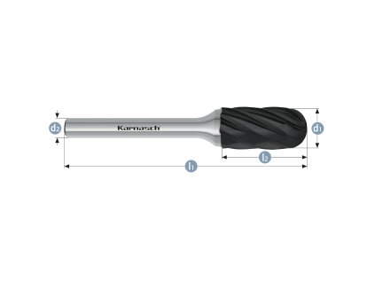 115025020 | C (WRC) -Hartmetall-Frässtift, Walzenrundform HP-7 2,0x11x3-38 mm, beschichtet