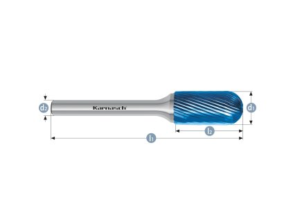 115023055 | C (WRC) - Hartmetall-Frässtift, Walzenrundform HP-5 6,0x18x6-50 mm, beschichtet