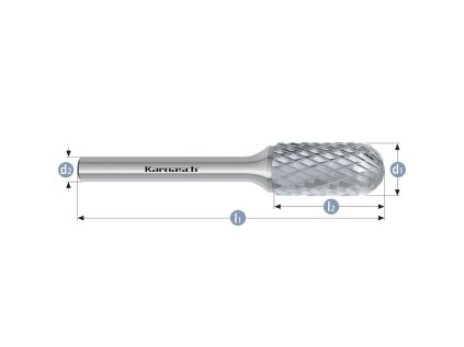 113024105 | C (WRC) -Hartmetall-Frässtift, Walzenrundform HP-6 12,0x20x6-70 mm, unbeschichtet