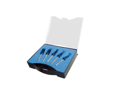 114907 | DIN sada frézok 12,0 mm, stopka 6 mm - 5 ks, univerzálne ozubenie HP-3  povlakované