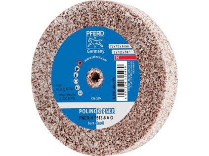 44691041 | Brúsny kotúč PNER-H 75x13x6 mm, tvrdý, A hrubé, POLINOX