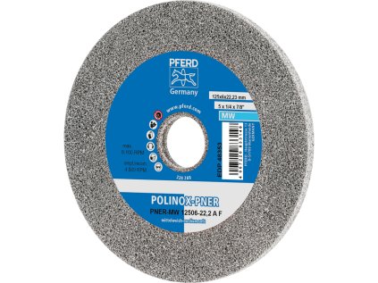 44691453 | Brúsny kotúč PNER-MW 125x6x22,23 mm, stredne mäkký, SiC jemné, POLINOX