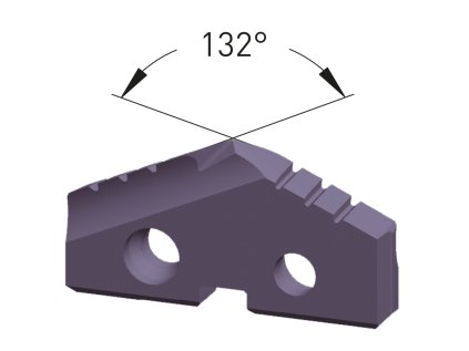 2250100260 | Spatenbohrereinsatz 132 Grad, Hartmetall 20/30 für Alu, Messing, Kupfer 26,00 mm