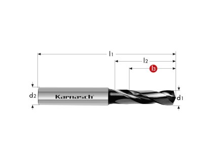 2204031000035 | Tvrdokovový vrták 10,0x35-89x10,0 mm