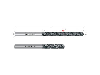 2205200600021 | Tvrdokovový vrták a navrtávak 6,0x21-66x6 mm