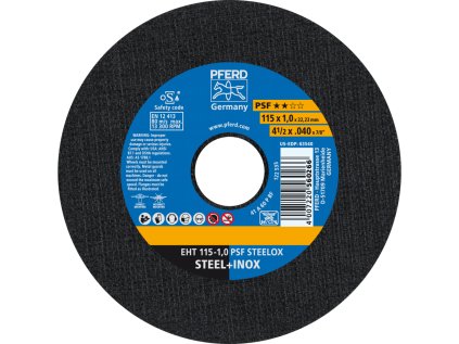 61730100 | Trennscheibe 115 x 1,0 x 22,23 mm, PSF STEELOX