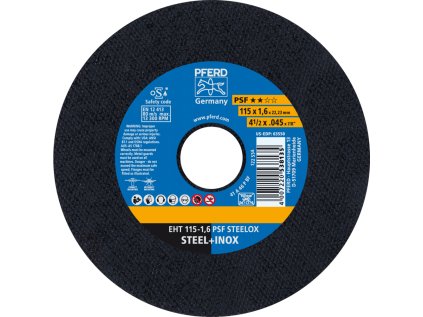 61730121 | Trennscheibe 115 x 1,6 x 22,23 mm, PSF STEELOX