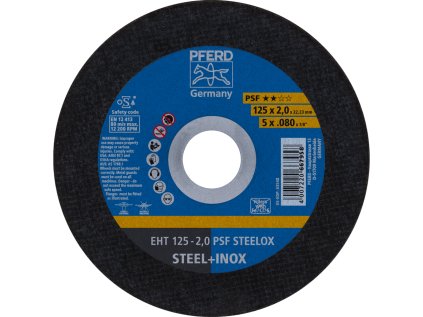 69120850 | Trennscheibe 125 x 2,0 x 22,23 mm, PSF STEELOX