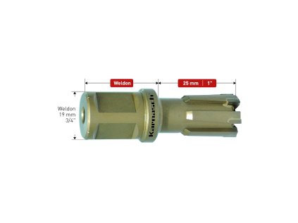 201680029 | Kernbohrer 29 mm, HARDOX-LINE 25 Schaft WELDON 19