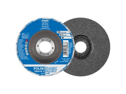 44690732 | Brúsny disk PNER-W 115 x 13 x 22,23 mm, mäkký, SiC jemné, POLINOX