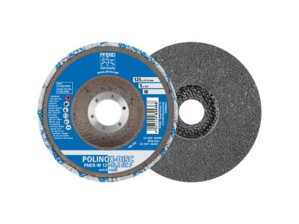 44690733 | POLINOX verpresste Vlies-Disc PNER-W 125 x 13 x 22,23 mm, Weich SIC Fein für Finish