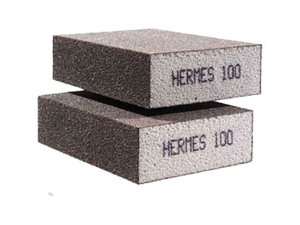 6005969 | Brúsna špongia štvorstranná 70x100x27 mm, korund/PU pena Z100