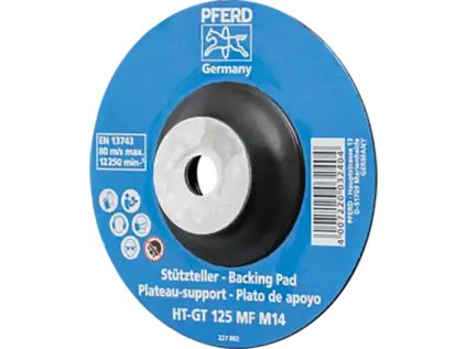 44890210 | Hitzebeständiger Stützteller mit Spannmutter 125 mm x M14, HT-GT