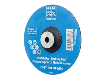 44890220 | Hitzebeständiger Stützteller mit Spannmutter 180 mm x M14, HT-GT