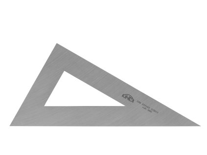 4085 | Trojuholník kovový 30°, 60°, 90°, 250 mm