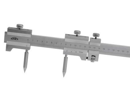 2078 | Kružidlo ploché s mm delením a jemným nastavením, DIN 862, presnosť 0,1 mm, dĺžka 500 mm