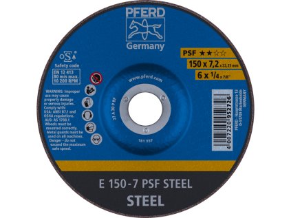 62015628 | Schleifscheibe 150 x 7,2 x 22,23 mm, PSF STEEL