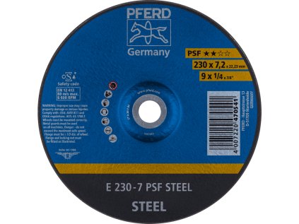 62023634 | Schleifscheibe 230 x 7,2 x 22,23 mm, PSF STEEL