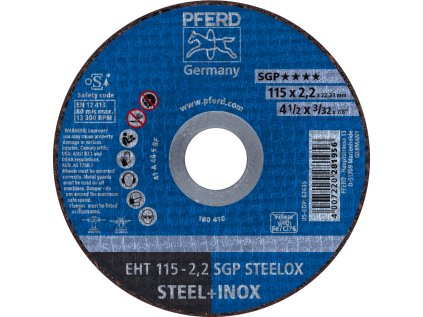 61330422 | Rezný kotúč 115 x 2,2 x 22,23 mm, SGP STEELOX