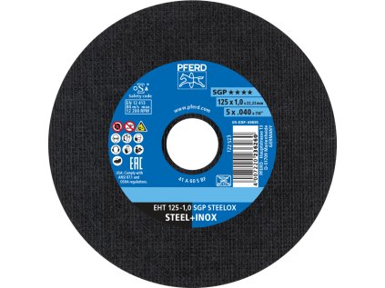 61331421 | Trennscheibe 125 x 1,0 x 22,23 mm, SGP STEELOX
