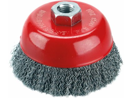 17003 | Topfbürste 100 mm, M14, Stahldraht gewellt 0,3 mm