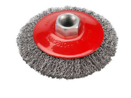 17006 | Kegelbürste 100 mm, M14, Stahldraht gewellt 0,3