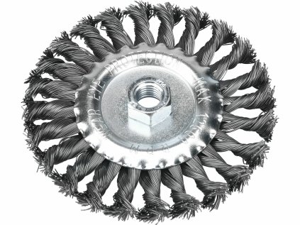 17026 | Rundbürste Stahldraht gezopft 0,5, Drm 125 mm, M14